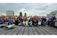 Gruppenfoto der Workshop-Teilnehmenden auf der Dachterrasse des Präsidiums