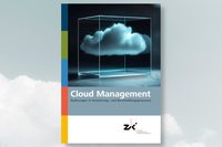 Cover with an ai generated cloud image and the title "Cloud Management"